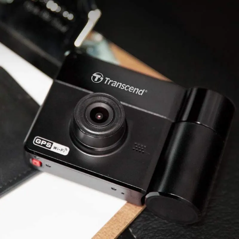 Cameră auto DVR Transcend DrivePro 550, Full-HD 1080P, Negru