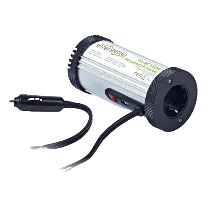 Invertor Auto Energenie EG-PWC-031, 150W, Alb