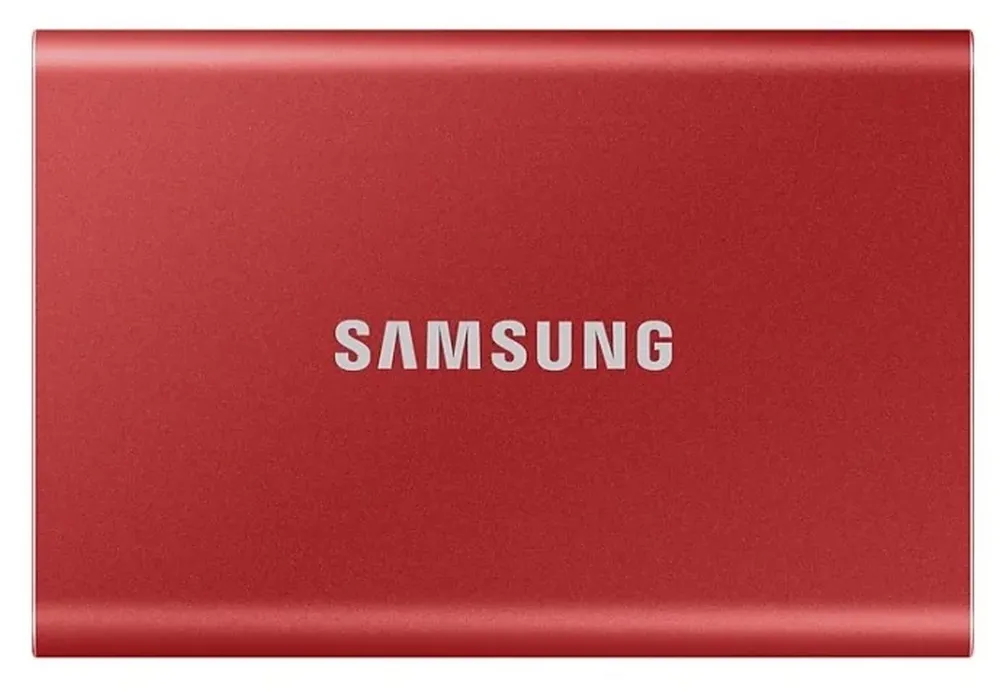 SSD portabil extern Samsung Portable SSD T7,  2 TB, Roșu (MU-PC2T0R/WW)