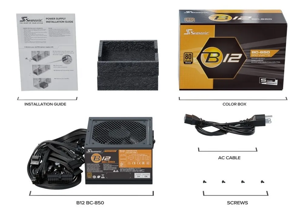 Sursă Alimentare PC Seasonic B12 BC-850, 850W, ATX