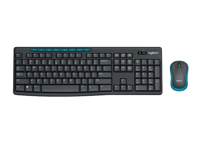 Set Tastatură + Mouse Logitech MK275, Fără fir, Negru/Albastru