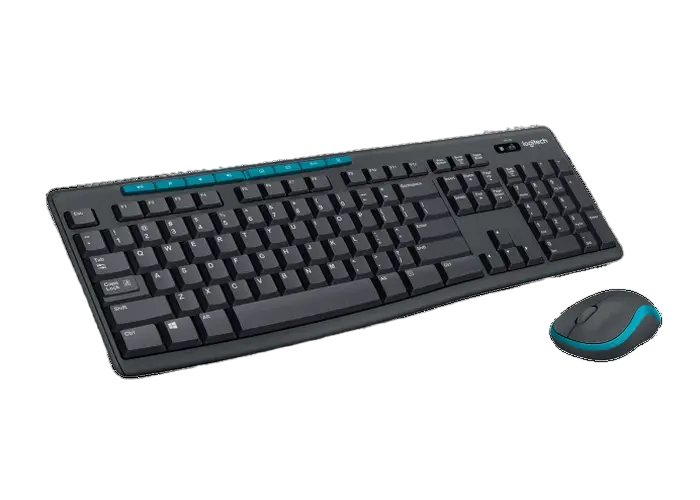 Set Tastatură + Mouse Logitech MK275, Fără fir, Negru/Albastru