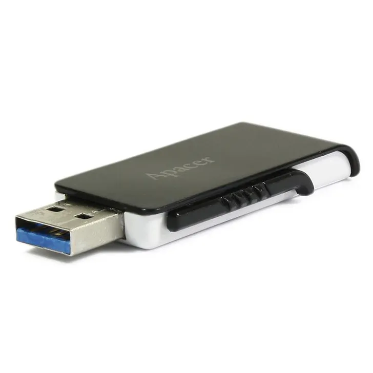 Memorie USB Apacer AH350, 64GB, Negru/Alb