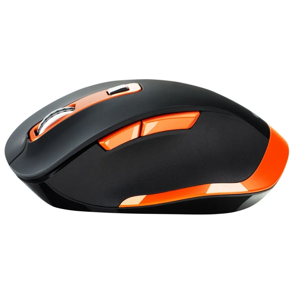 Mouse Wireless Canyon MW-14, Negru/Portocaliu