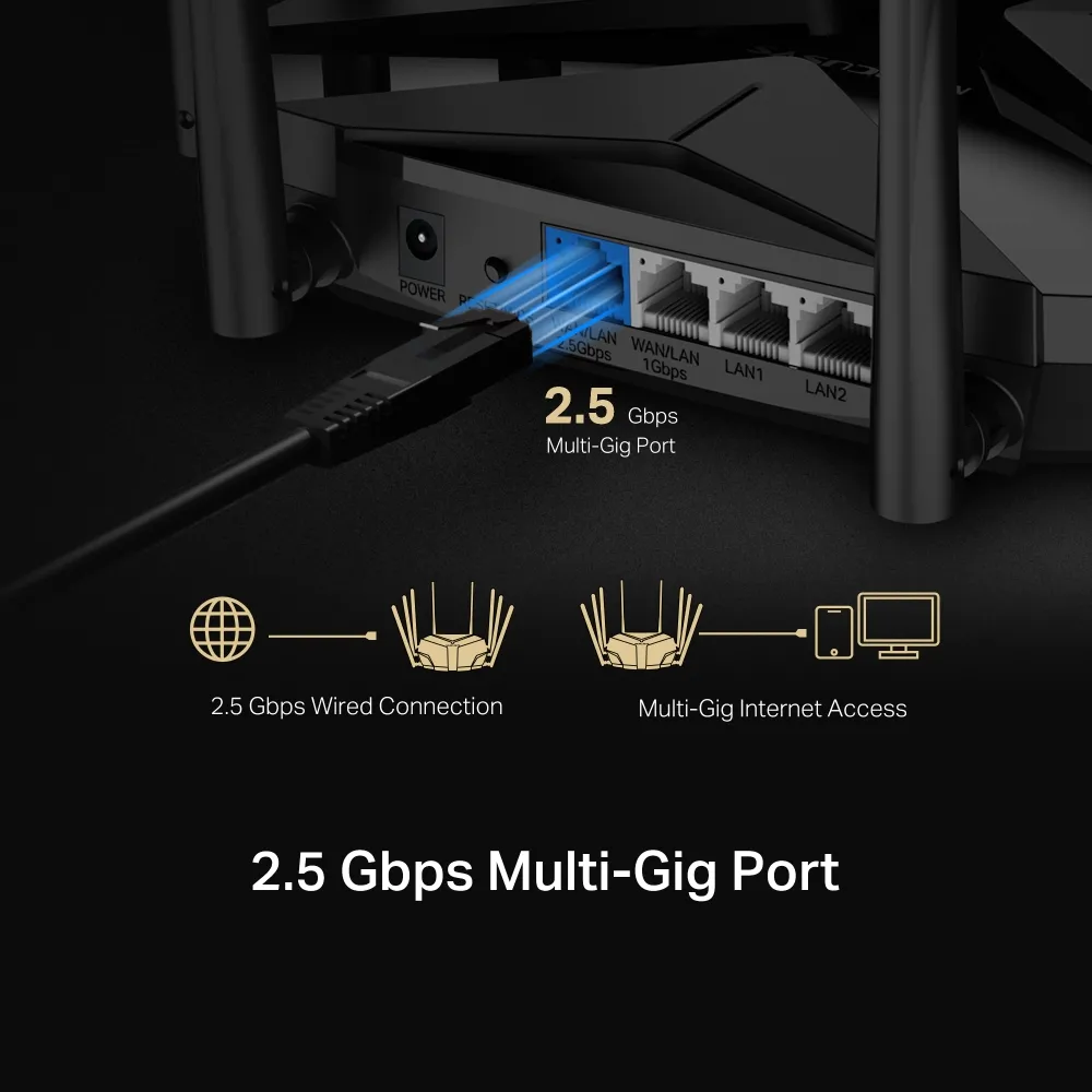 Router fără fir MERCUSYS MR90X, Negru