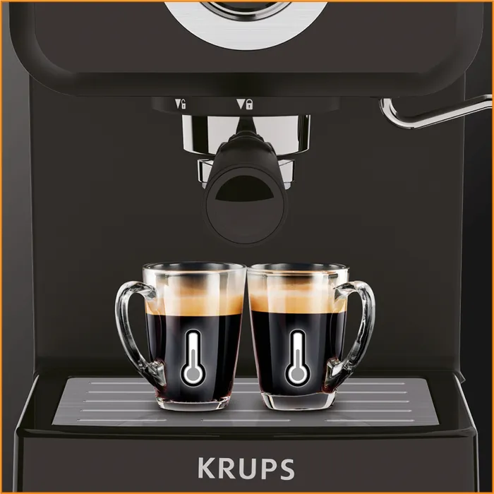 Espressor manual KRUPS XP320830, 1045W, Negru