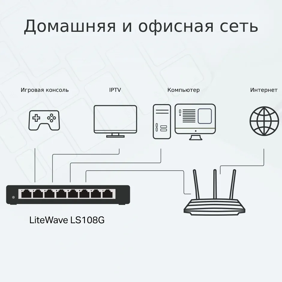 Switch de rețea TP-LINK LS108G, 8x 10/100/1000 Mbps