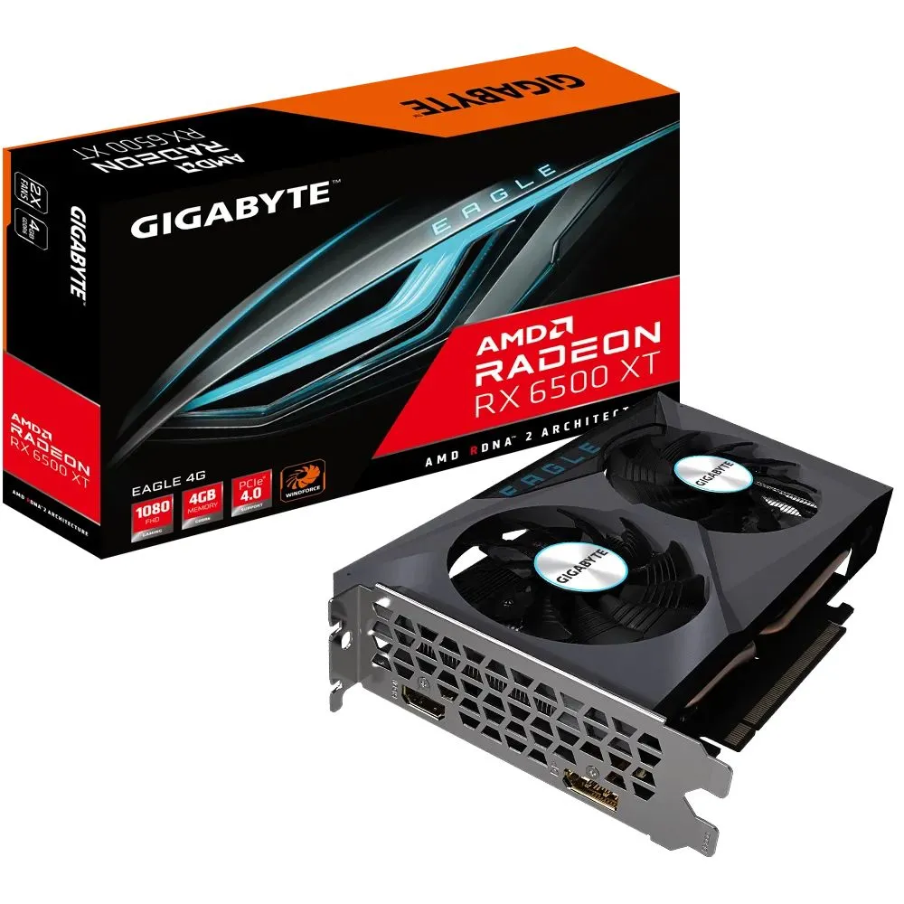 Placă Video Gigabyte GV-R65XTEAGLE-4GD,  4GB GDDR6 64bit