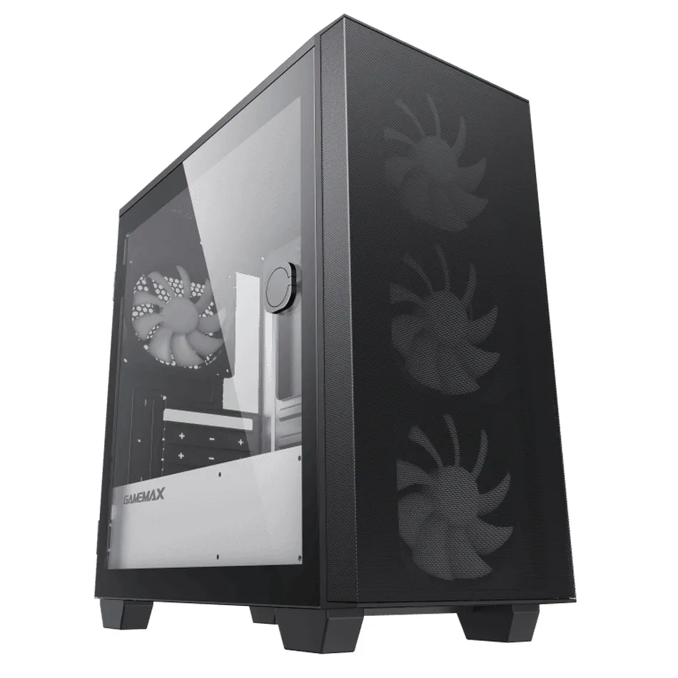 Carcasă PC Gamemax Aero Mini ECO, Micro-ATX, ATX, Negru
