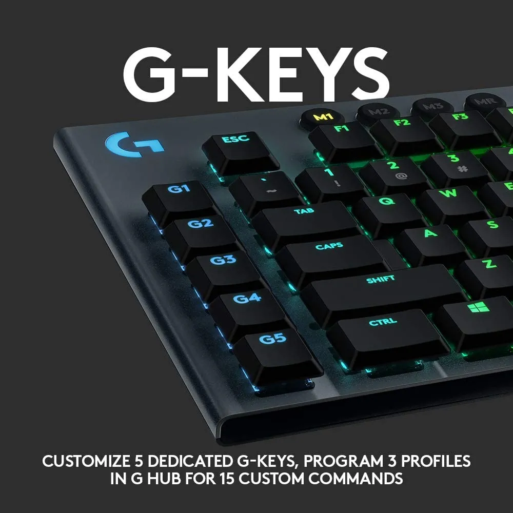 Tastatură Logitech G815, Cu fir, Negru