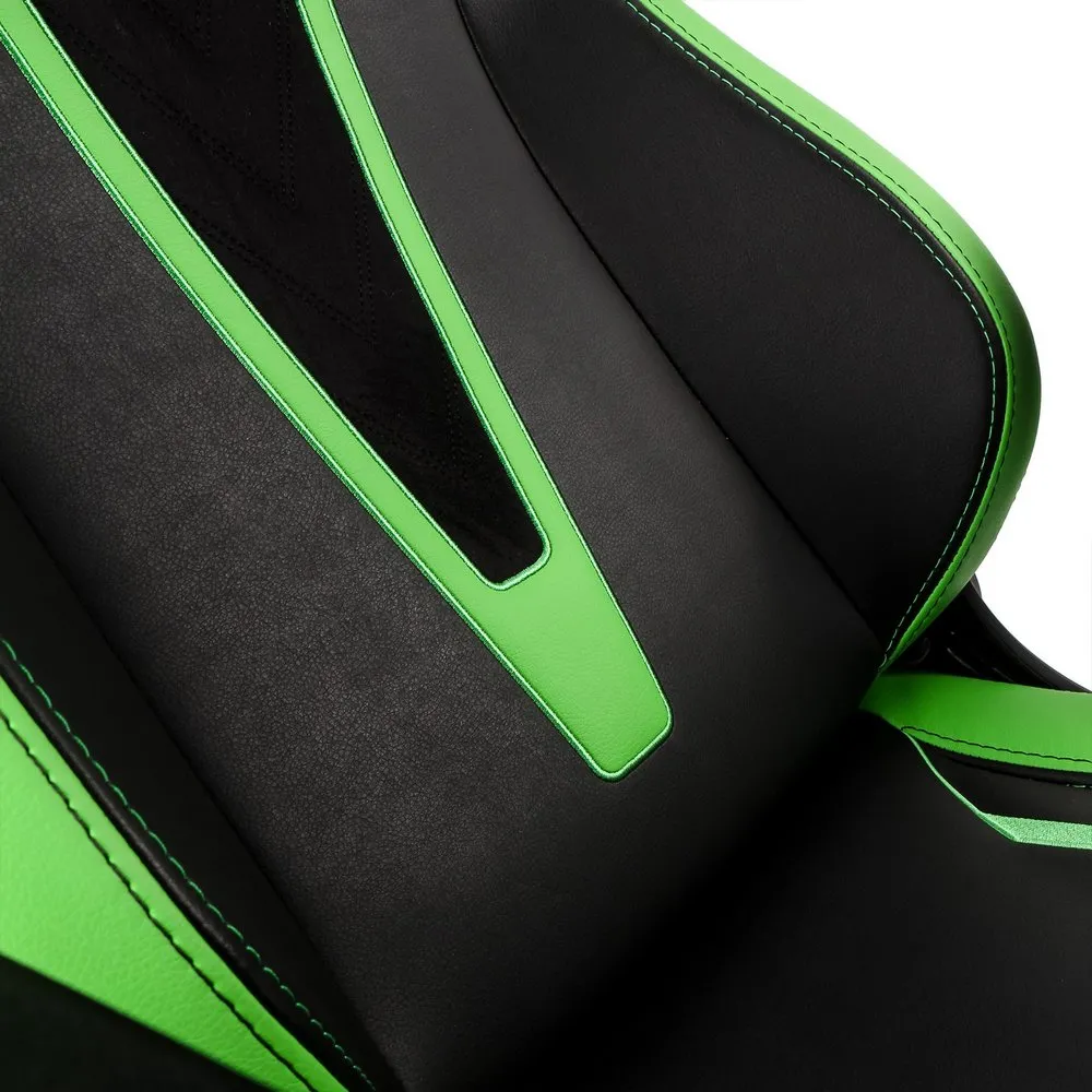 Scaun Gaming Noblechairs Epic, PU Piele, Negru/Verde