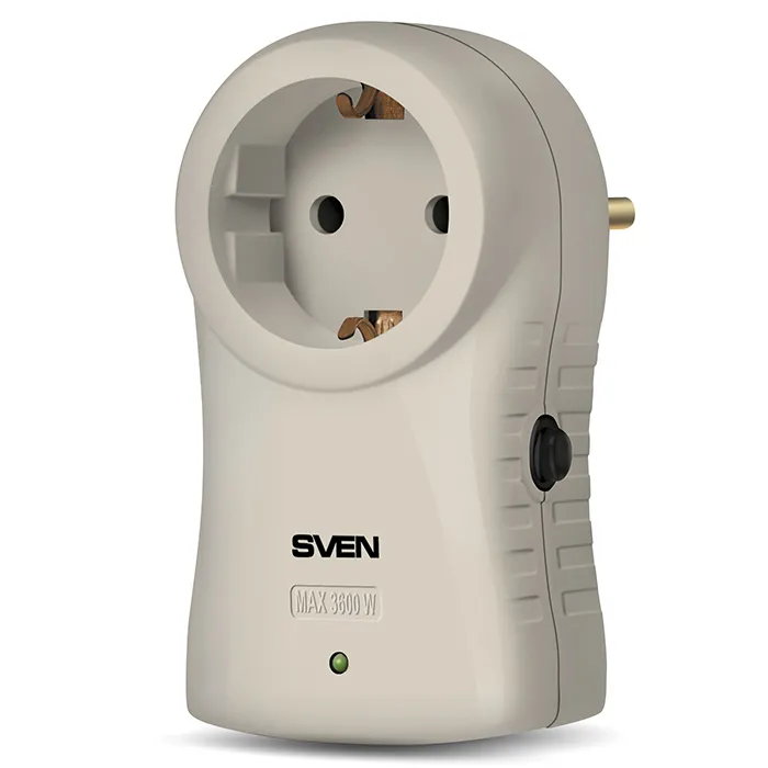Prelungitor electric SVEN SF-S1, 1 Prize, Alb