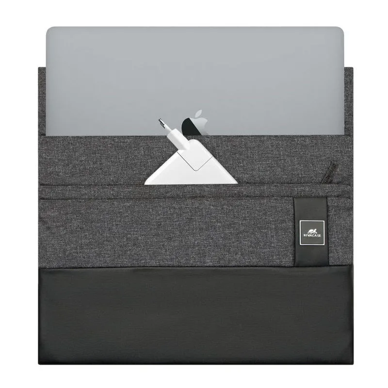Husă universală pentru Laptop RivaCase Lantau, 15.6", Poliester, Negru