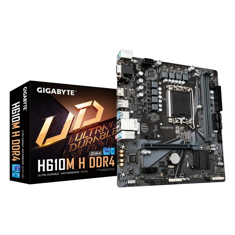 Placă de bază Gigabyte H610M H DDR4, LGA1700, Intel H610, Micro-ATX
