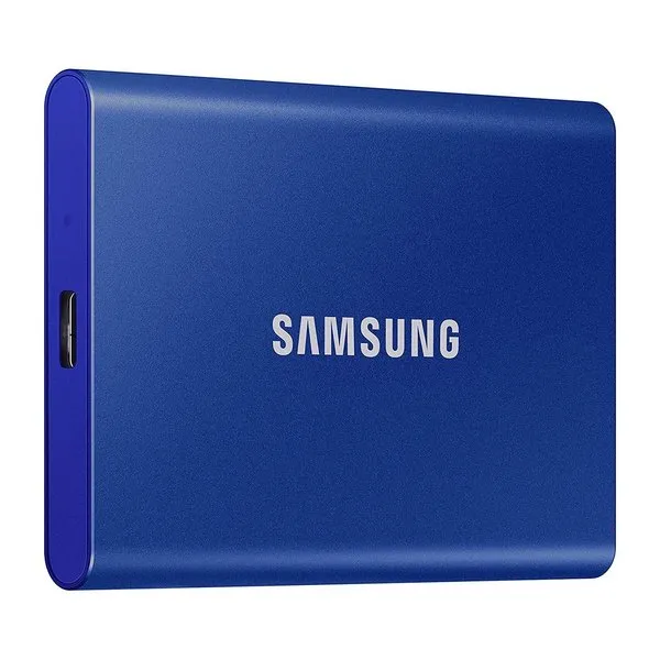 SSD portabil extern Samsung Portable SSD T7, 1 TB, Albastru (MU-PC1T0H/WW)