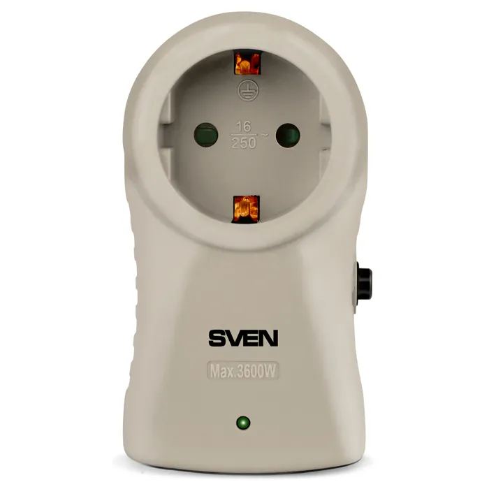Prelungitor electric SVEN SF-S1, 1 Prize, Alb