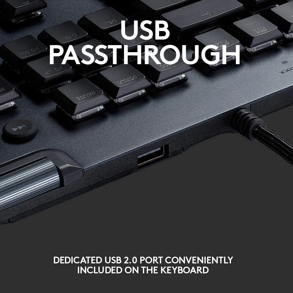 Tastatură Logitech G815, Cu fir, Negru