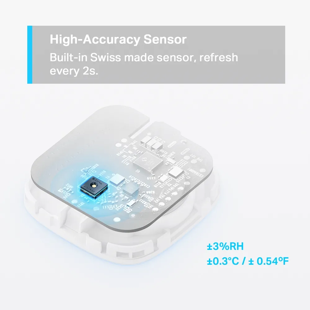 Smart senzor de temperatura și umiditate TP-LINK Tapo T310, Alb