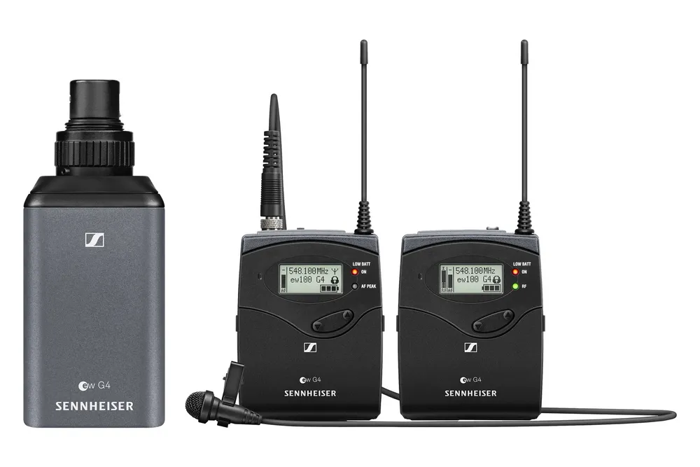 Microfon vocal Sennheiser EW 100-ENG G4-E, Fără fir, Negru