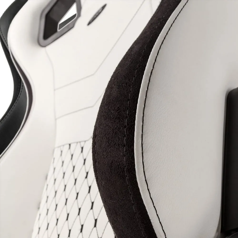 Scaun Gaming Noblechairs Epic, PU Piele, Negru/Alb