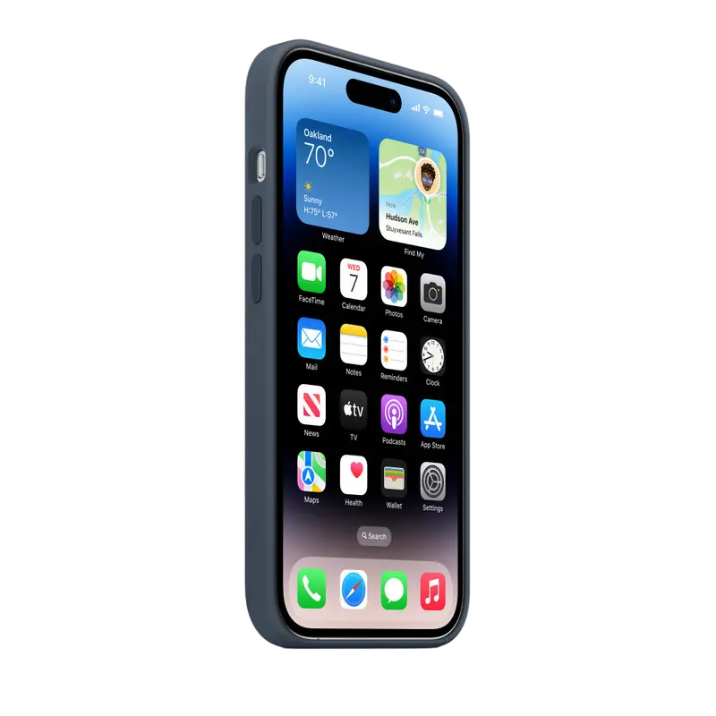 Original iPhone 14 Pro Silicone Case with MagSafe - Storm Blue, Model A2912