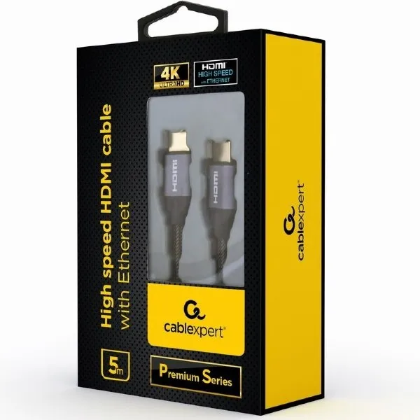 Cablu Video Cablexpert CCBP-HDMI-5M, HDMI (M) - HDMI (M), 5m, Negru
