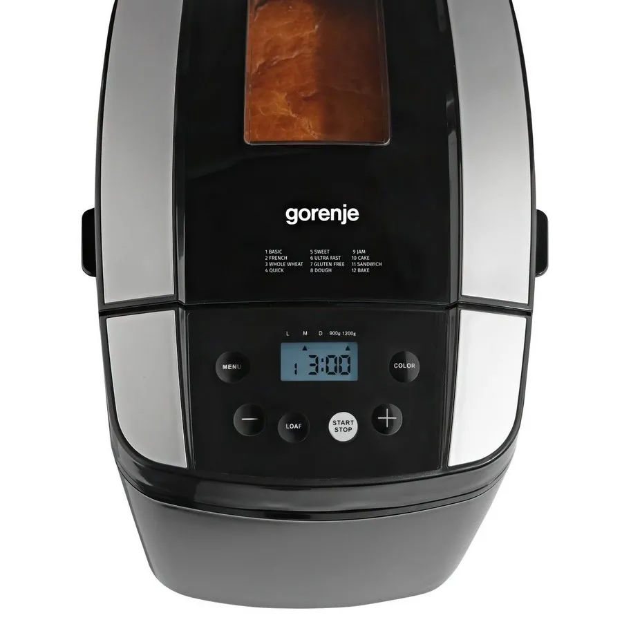 Mașină de pâine Gorenje BM1210BK, Negru