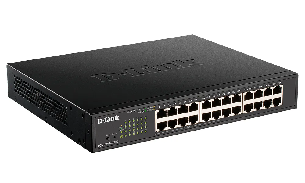 Comutator PoE D-Link DGS-1100-24PV2/A1A, 12x IEEE 802.3af/at