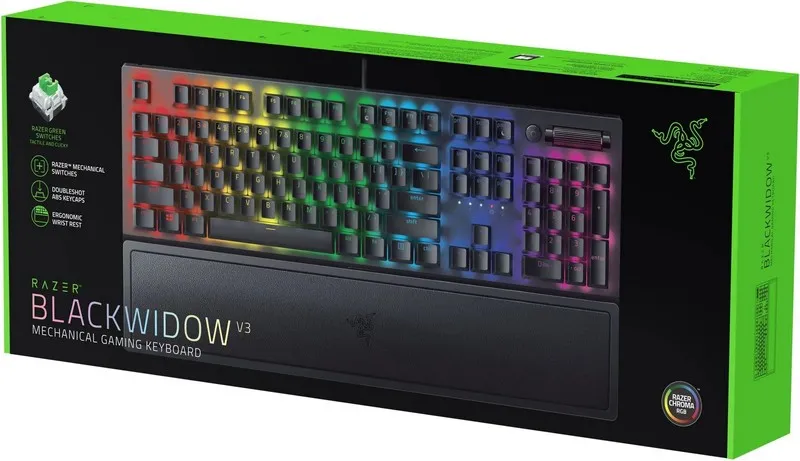 Tastatură RAZER BlackWidow V3, Cu fir, Negru