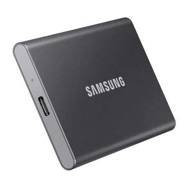 SSD portabil extern Samsung Portable SSD T7,  1 TB, Grey (MU-PC1T0T/WW)