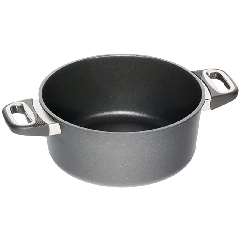 Cratiță AMT Gastroguss I-1228-E, 5,5L, 28cm, Grey