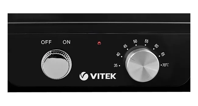 Deshidrator de fructe VITEK VT-5054, Negru