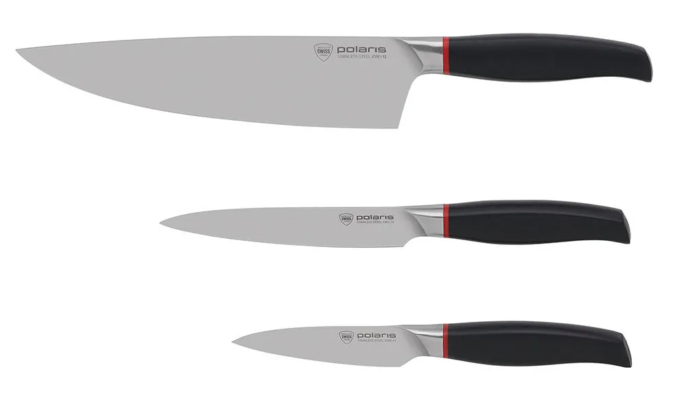 Set de Cuțite Polaris PRO collection-3SS, Negru