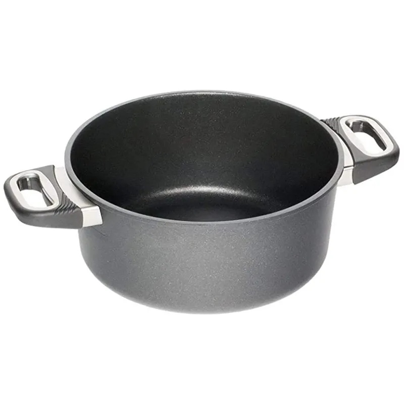 Cratiță AMT Gastroguss I-1228-E, 5,5L, 28cm, Grey