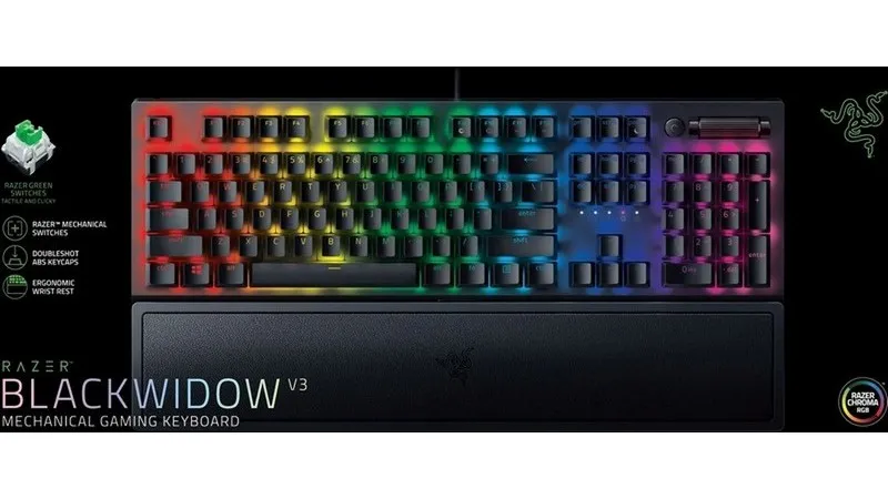 Tastatură RAZER BlackWidow V3, Cu fir, Negru
