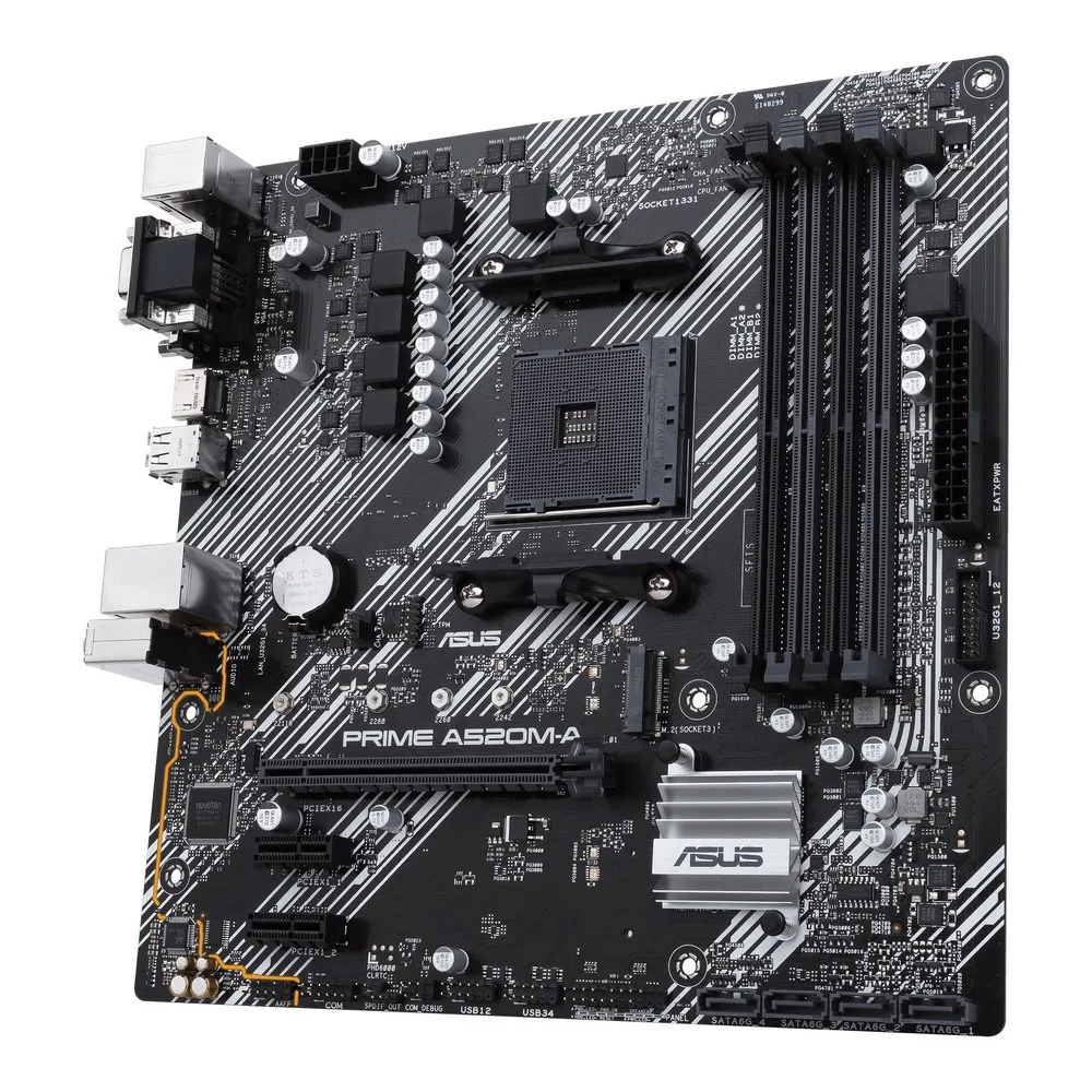 Placă de bază ASUS PRIME A520M-A, AM4, AMD A520, Micro-ATX