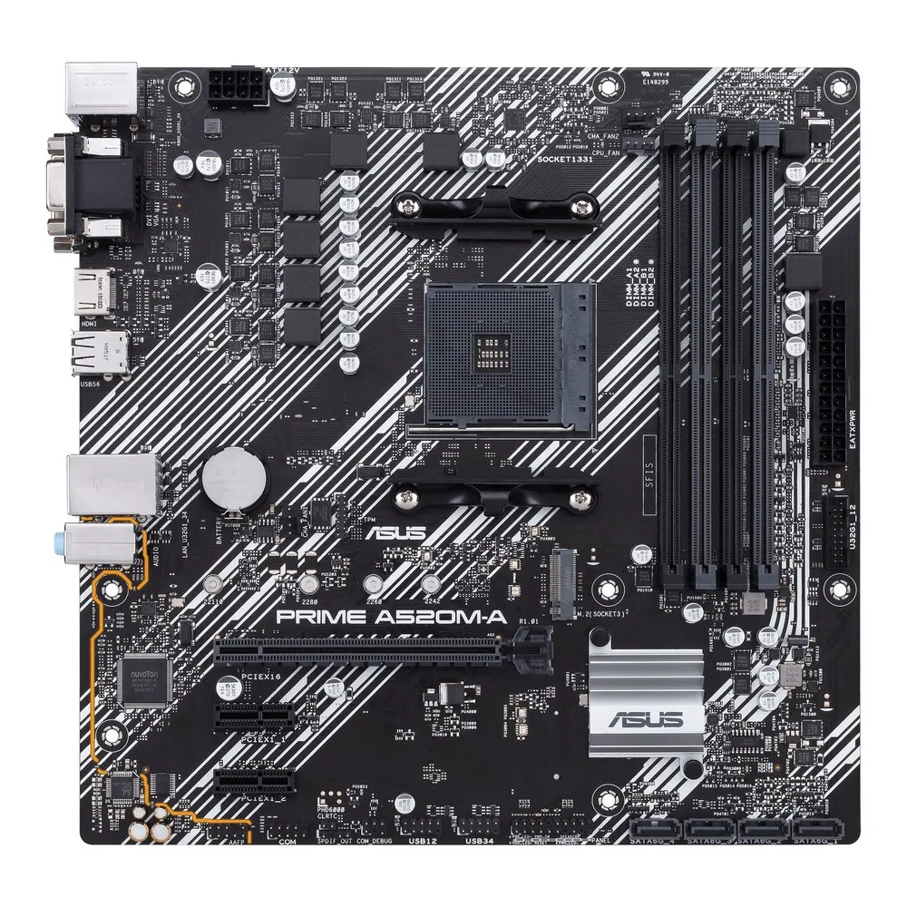 Placă de bază ASUS PRIME A520M-A, AM4, AMD A520, Micro-ATX
