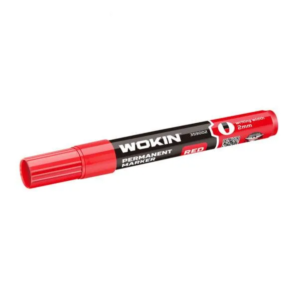Marker permanent WOKIN Rosu (12buc\/set)