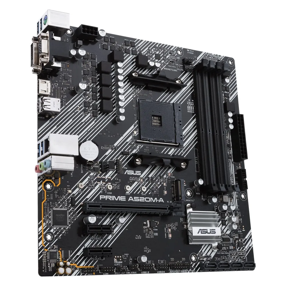 Placă de bază ASUS PRIME A520M-A, AM4, AMD A520, Micro-ATX