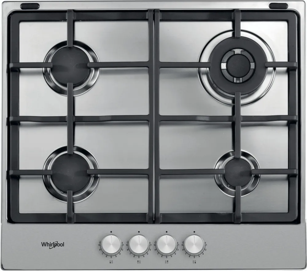 Plită pe gaz Whirlpool TGML 661 IX, Oțel inoxidabil