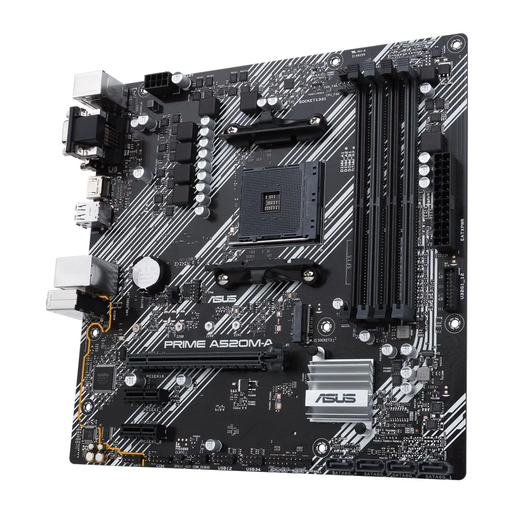 Placă de bază ASUS PRIME A520M-A, AM4, AMD A520, Micro-ATX