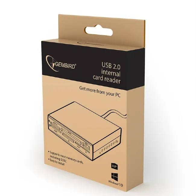 Cititor de carduri Gembird FDI2-ALLIN1-02-B, , Negru