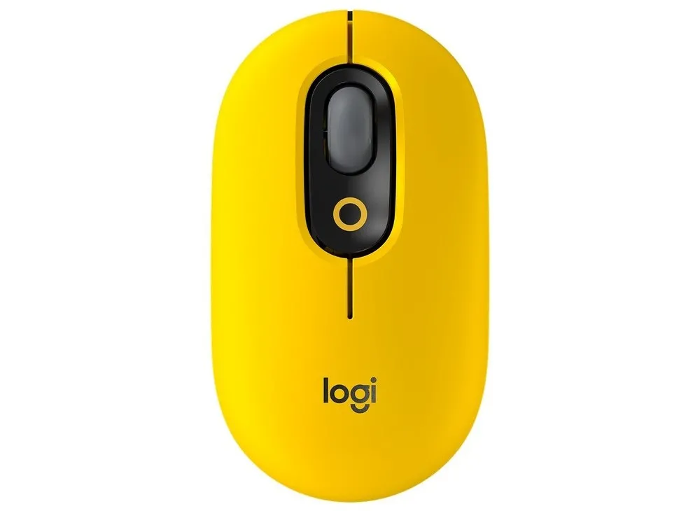 Mouse Wireless Logitech POP, Galben
