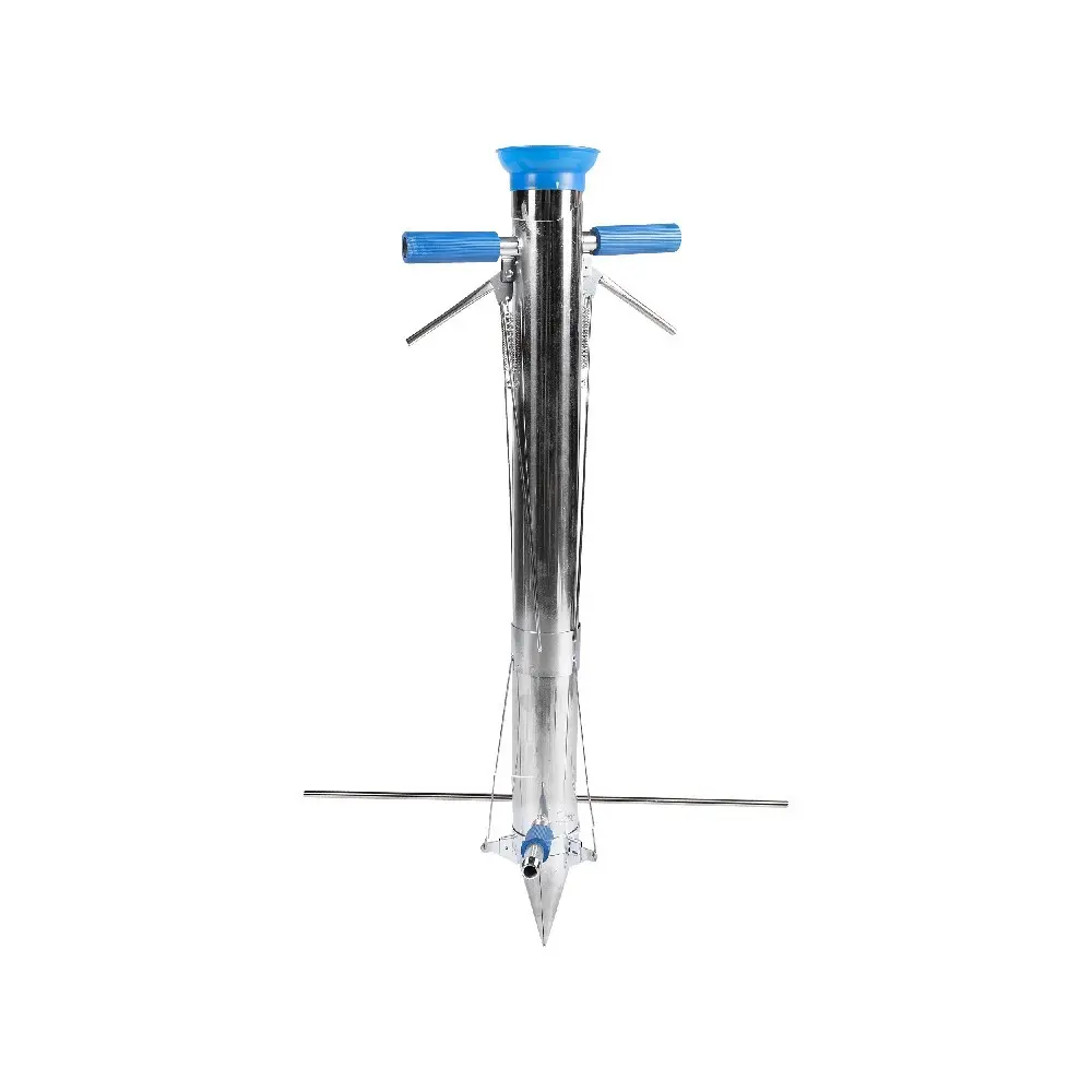 Plantator inox cu 2 manere si pedala Micul Fermier