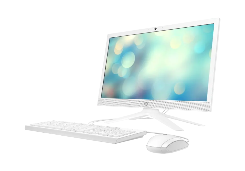 Computer All-in-One HP 21-b0056ur, 20,7", Intel Pentium J5040, 4GB/256GB, FreeDOS, Alb