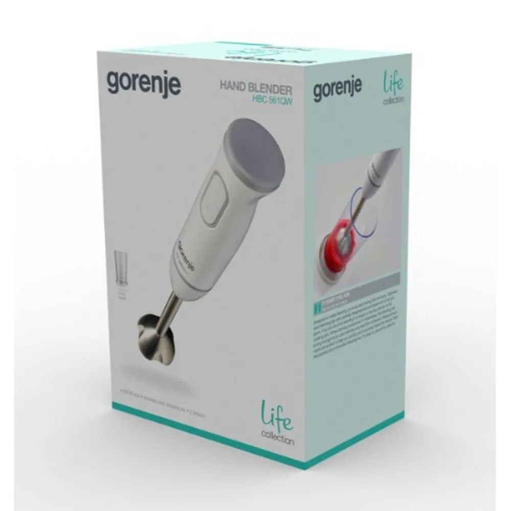 Blender de mână Gorenje Life collection HBC561QW, Alb