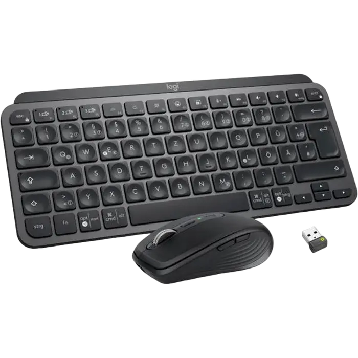Set Tastatură + Mouse Logitech MX Keys Mini Combo for Busines, Fără fir, Grafit