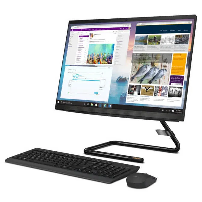 Computer All-in-One Lenovo IdeaCentre AIO 3 22IIL5, 21,5", Intel Core i3-1005G1, 8GB/256GB, Windows 10 Home 64-bit, Russian, Negru