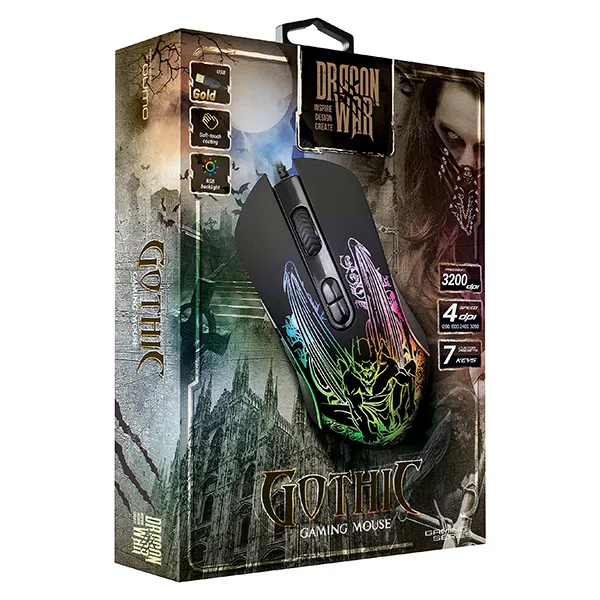 Gaming Mouse QUMO Gothic, Negru