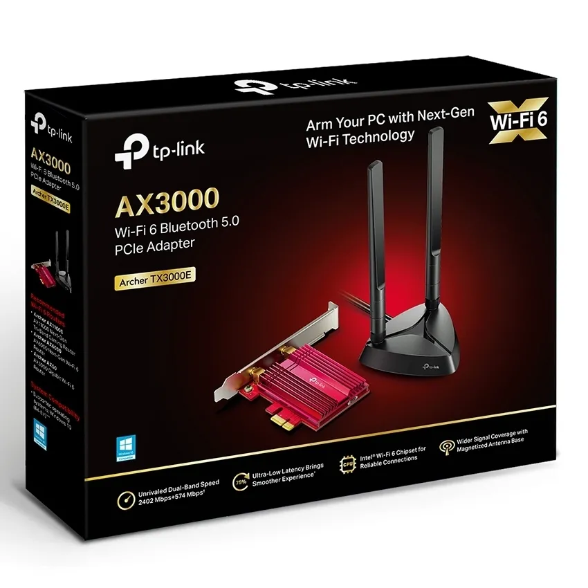 Bluetooth + Wi-Fi adapter TP-LINK Archer TX3000E. AX3000
